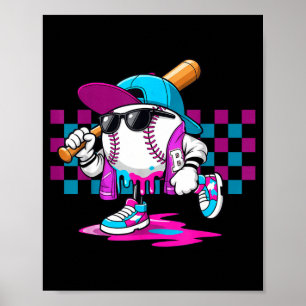 Ijs smelt honkbal straat vibes poster