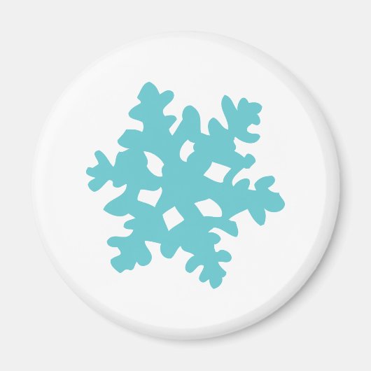 IJs sneeuwvlok - sneeuwvlok Magneet (Voorkant)