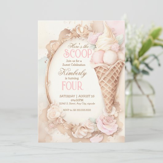  ijs sociale blush ijs kaart (Staand voorkant)