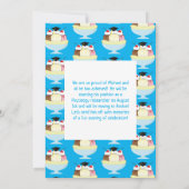 Ijs sociale sundae afstudeerfeest alles Blauw Kaart (Achterkant)