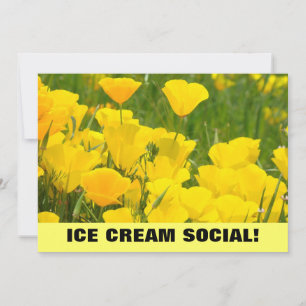 Ijs sociale! Uitnodigingen Aankondigingen Klaproos