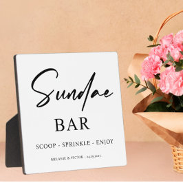 IJs Sundae Bar Trouwteken Fotoplaat