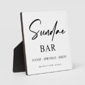 IJs Sundae Bar Trouwteken Fotoplaat (Voorkant)