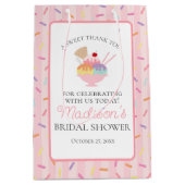 Ijs Sundae Bruiloft Feest Favorieten Medium Cadeauzakje (Voorkant)