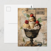 IJs Sundae Collage Briefkaart (Voorkant / Achterkant)