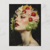 Ijs Sundae en Fruit Haar Briefkaart (Voorkant)