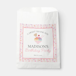 Ijs Sundae Hier is het Laatste Nieuws Verjaardagsd Bedankzakje