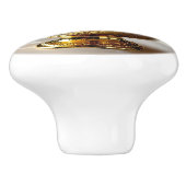 Ijs Sundae met Goudsiroop   Keramische Knop (Zijkant)