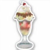 IJs Sundae Sticker (Voorkant)
