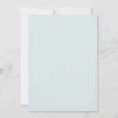 Ijs Taupe Bloom Bruiloft Kaart (Achterkant)