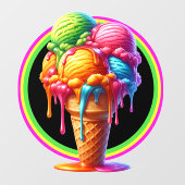 Ijs Thema - Zo Lekker! Raamsticker (Vel)