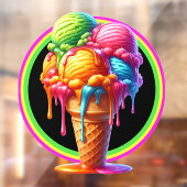 Ijs Thema - Zo Lekker! Raamsticker (Vel 2)