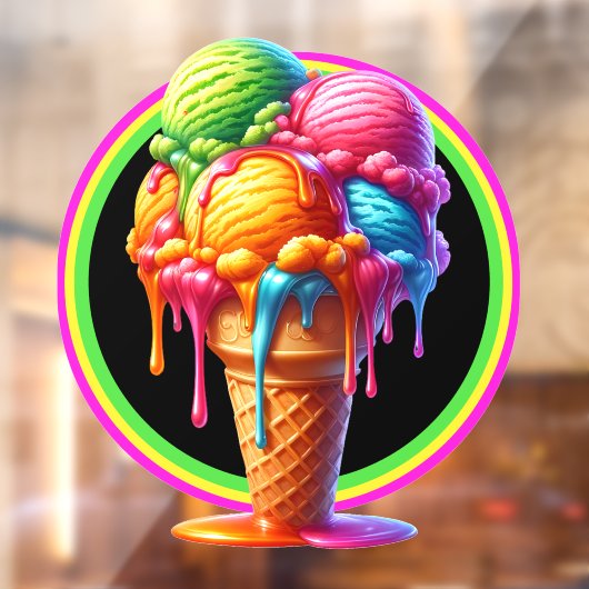 Ijs Thema - Zo Lekker! Raamsticker (Vel 2)