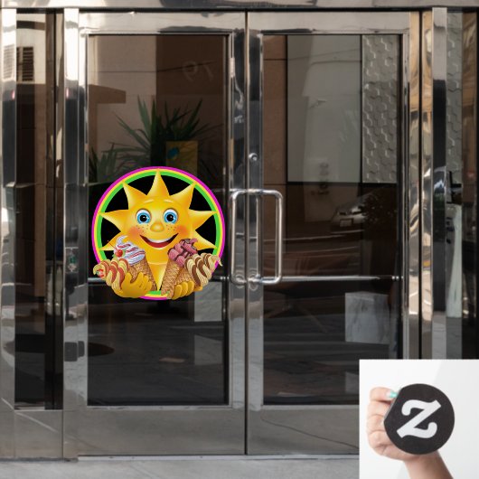 Ijs Thema - Zo Lekker! Raamsticker (Kantoordeur)