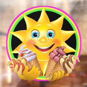 Ijs Thema - Zo Lekker! Raamsticker (Vel 2)