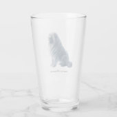 IJs Tibetaans Mastiff glas (Achterkant)