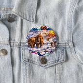 Ijs tijdperk Ontmoeting Ronde Button 7,6 Cm (In situ)