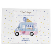 IJs truck 2 schepjes tweede verjaardag Groot Cadeauzakje (Achterkant)