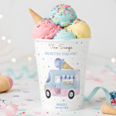 IJs truck 2 schepjes tweede verjaardag Papieren Bekers