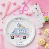 IJs truck 2 schepjes tweede verjaardag Papieren Bordje (Feest)