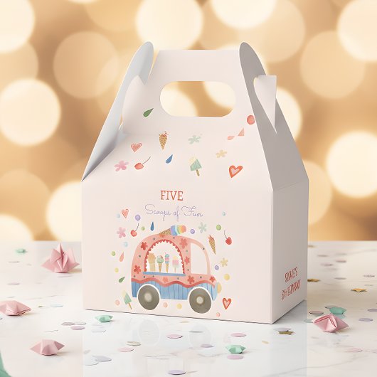 IJs truck Scheppen van leuke kinderen verjaardag Bedankdoosjes