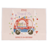 IJs truck Scheppen van leuke kinderen verjaardag Groot Cadeauzakje (Achterkant)