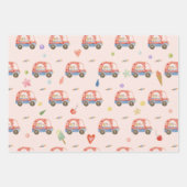 IJs truck Scheppen van leuke kinderen verjaardag Inpakpapier Vel (Voorkant 2)