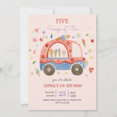 IJs truck Scheppen van leuke kinderen verjaardag Kaart (Voorkant)