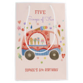 IJs truck Scheppen van leuke kinderen verjaardag Medium Cadeauzakje (Voorkant)