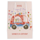 IJs truck Scheppen van leuke kinderen verjaardag Medium Cadeauzakje (Achterkant)