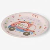 IJs truck Scheppen van leuke kinderen verjaardag Papieren Bordje (Gekanteld)