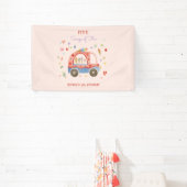 IJs truck Scheppen van leuke kinderen verjaardag Spandoek (Insitu)