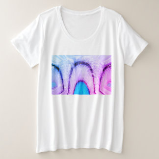 Ijs tunnel naar trendy vakantiepret grote maat t-shirt