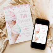 IJs Twee lieve meisje verjaardag Kaart