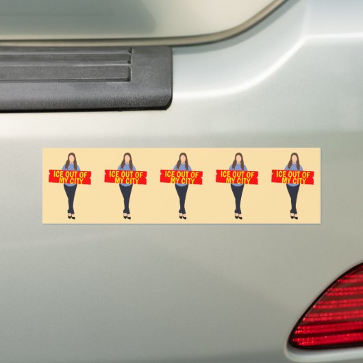 Ijs uit mijn stads bumpersticker (Op auto)