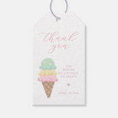 Ijs verjaardag favor tags cadeaulabel (Voorkant)