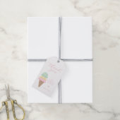 Ijs verjaardag favor tags cadeaulabel (Met Touw)