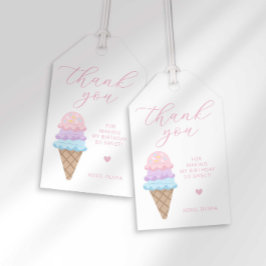 Ijs verjaardags gunstlabels cadeaulabel