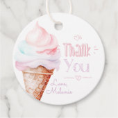 IJs verjaardagsfeestje dank u Bedankjes Labels (Voorkant)