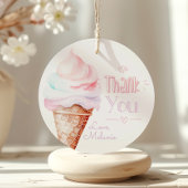 IJs verjaardagsfeestje dank u Bedankjes Labels