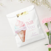 IJs verjaardagsfeestje dank u Bedankzakje (Gezegeld)