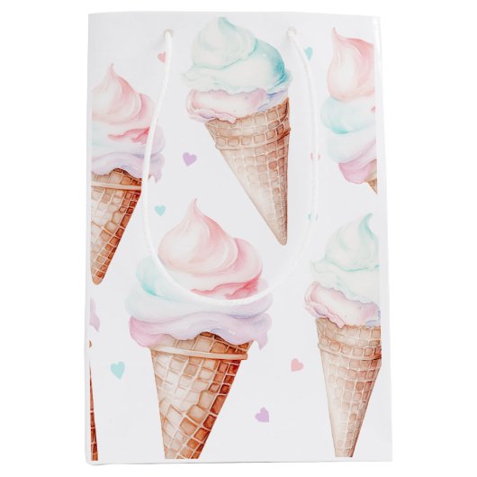 IJs verjaardagsfeestje Medium Cadeauzakje (Voorkant)