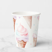 IJs verjaardagsfeestje Papieren Bekers (Achterkant)