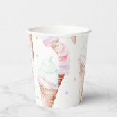 IJs verjaardagsfeestje Papieren Bekers (Rechts)