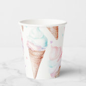 IJs verjaardagsfeestje Papieren Bekers (Voorkant)