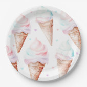 IJs verjaardagsfeestje Papieren Bordje (Voorkant)