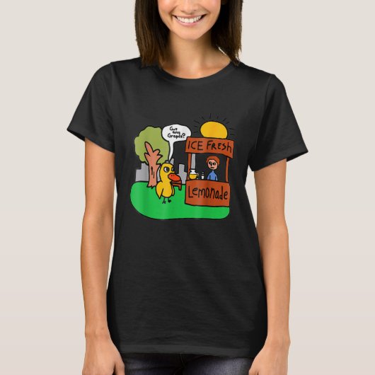 Ijs Verse Limonade Hebben Jullie Druiven Eend T-shirt (Voorkant)