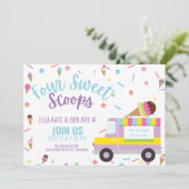 IJs Vierde verjaardag Zomer Verjaardag Kaart (Staand voorkant)