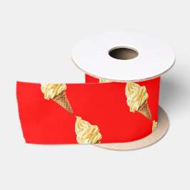 Ijs Vivid rood Satijnen Lint