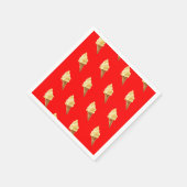 Ijs Vivid rood Servet (Hoek)